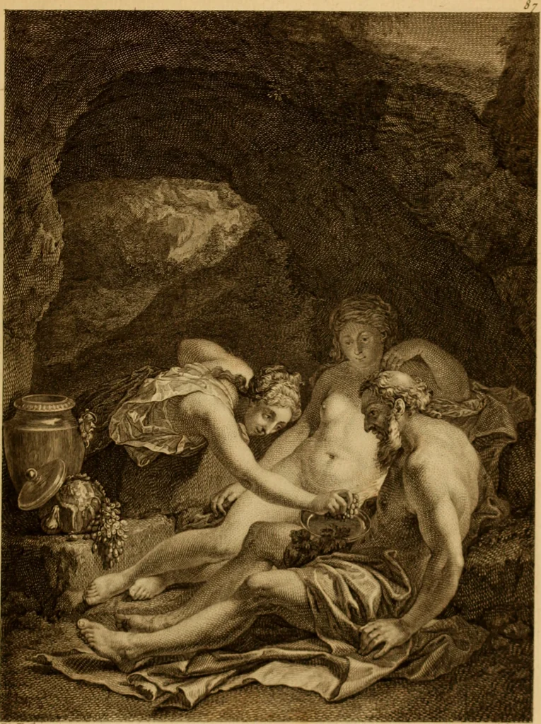 An illustration from Recueil d'estampes gravées d'après les tableaux du cabinet de Monseigneur le duc de Choiseul, 1771, leaf 204