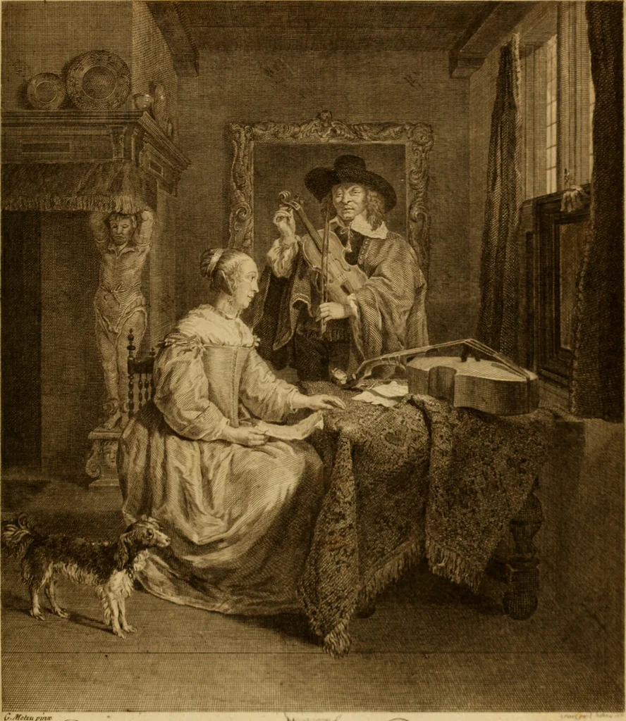 An illustration from Recueil d'estampes gravées d'après les tableaux du cabinet de Monseigneur le duc de Choiseul, 1771, leaf 210