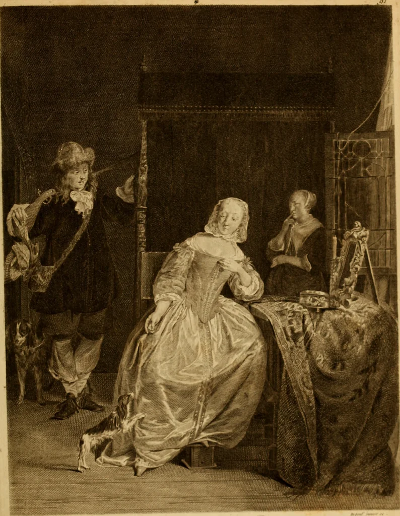 An illustration from Recueil d'estampes gravées d'après les tableaux du cabinet de Monseigneur le duc de Choiseul, 1771, leaf 212