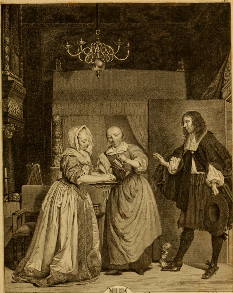 An illustration from Recueil d'estampes gravées d'après les tableaux du cabinet de Monseigneur le duc de Choiseul, 1771, leaf 214