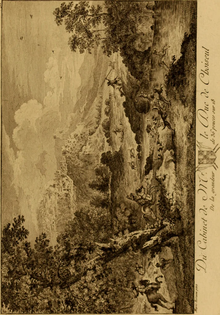 An illustration from Recueil d'estampes gravées d'après les tableaux du cabinet de Monseigneur le duc de Choiseul, 1771, leaf 222