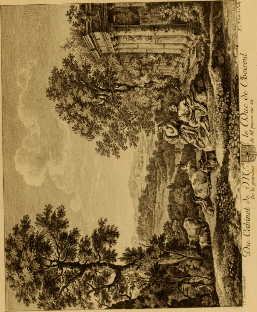 An illustration from Recueil d'estampes gravées d'après les tableaux du cabinet de Monseigneur le duc de Choiseul, 1771, leaf 252