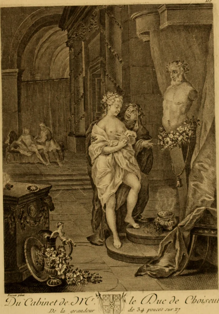 An illustration from Recueil d'estampes gravées d'après les tableaux du cabinet de Monseigneur le duc de Choiseul, 1771, leaf 254