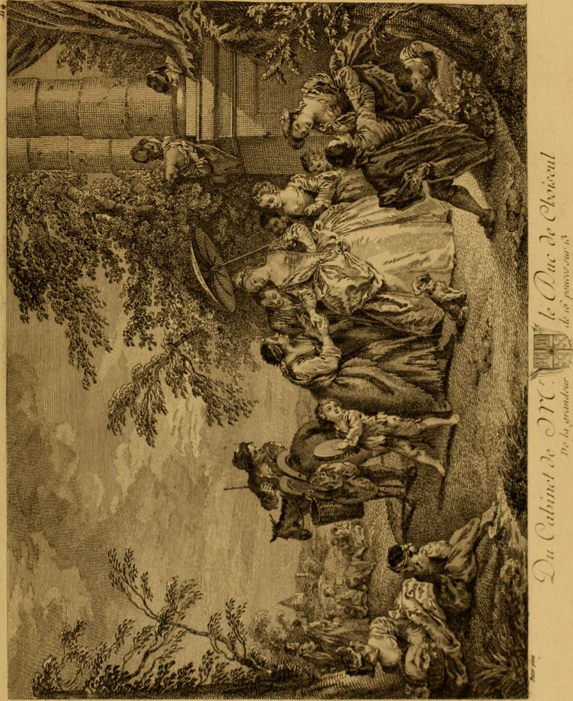 An illustration from Recueil d'estampes gravées d'après les tableaux du cabinet de Monseigneur le duc de Choiseul, 1771, leaf 258