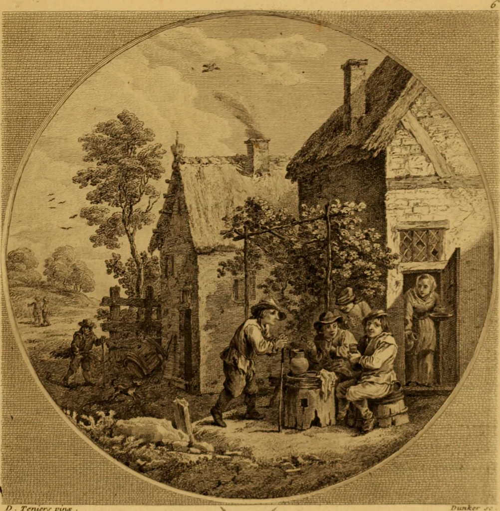 An illustration from Recueil d'estampes gravées d'après les tableaux du cabinet de Monseigneur le duc de Choiseul, 1771, leaf 34