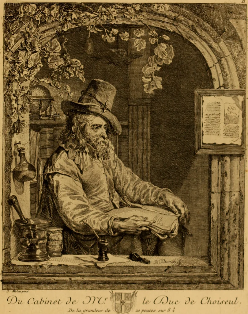 An illustration from Recueil d'estampes gravées d'après les tableaux du cabinet de Monseigneur le duc de Choiseul, 1771, leaf 44