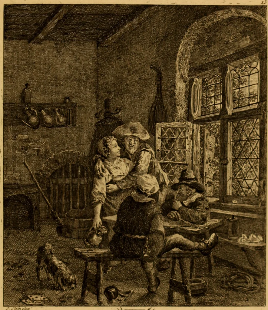 An illustration from Recueil d'estampes gravées d'après les tableaux du cabinet de Monseigneur le duc de Choiseul, 1771, leaf 48