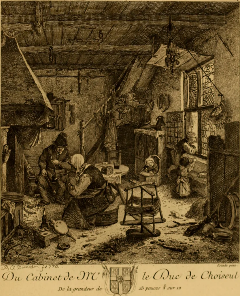 An illustration from Recueil d'estampes gravées d'après les tableaux du cabinet de Monseigneur le duc de Choiseul, 1771, leaf 50