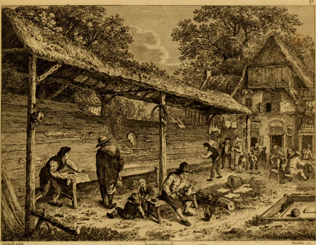An illustration from Recueil d'estampes gravées d'après les tableaux du cabinet de Monseigneur le duc de Choiseul, 1771, leaf 56