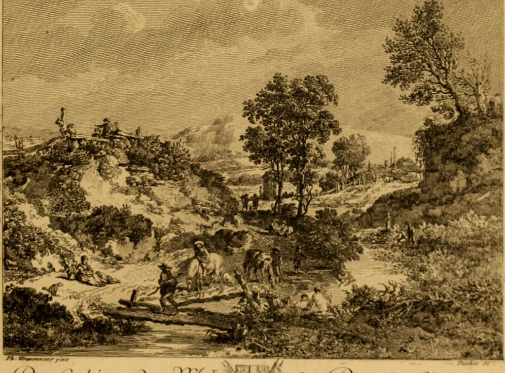 An illustration from Recueil d'estampes gravées d'après les tableaux du cabinet de Monseigneur le duc de Choiseul, 1771, leaf 60