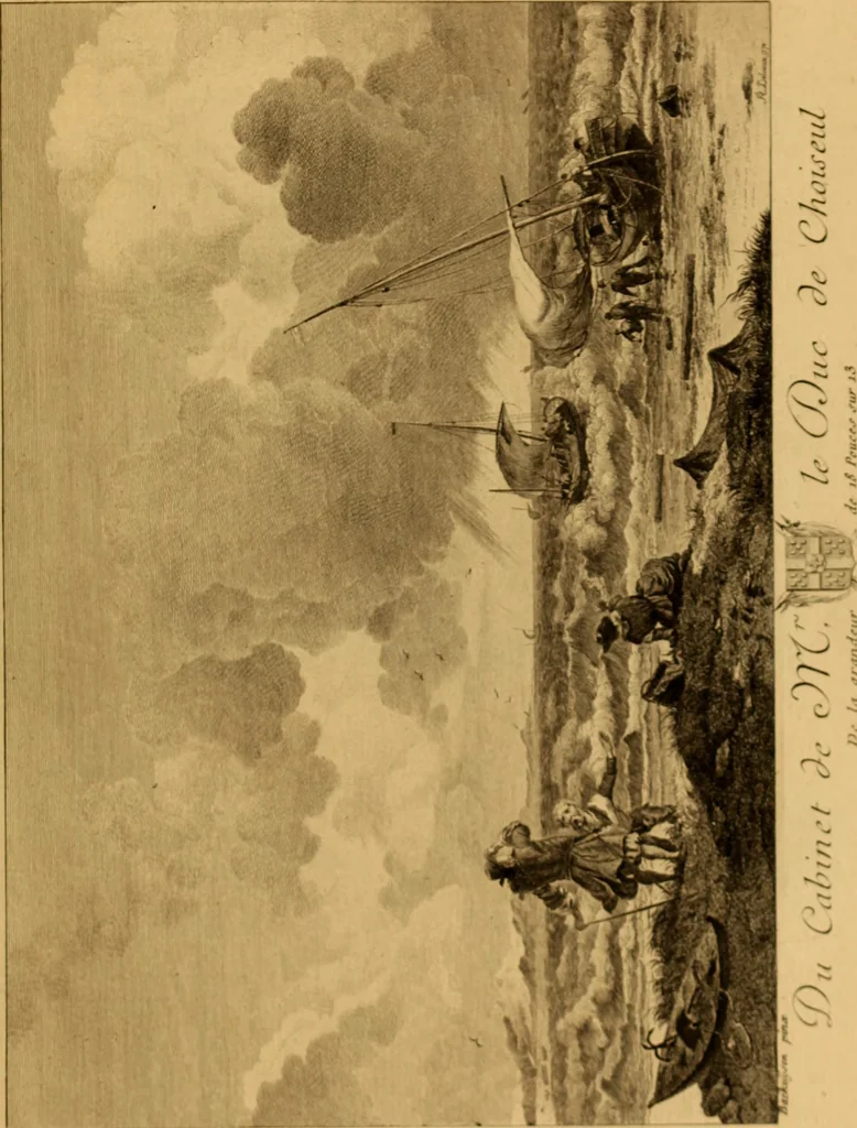 An illustration from Recueil d'estampes gravées d'après les tableaux du cabinet de Monseigneur le duc de Choiseul, 1771, leaf 78