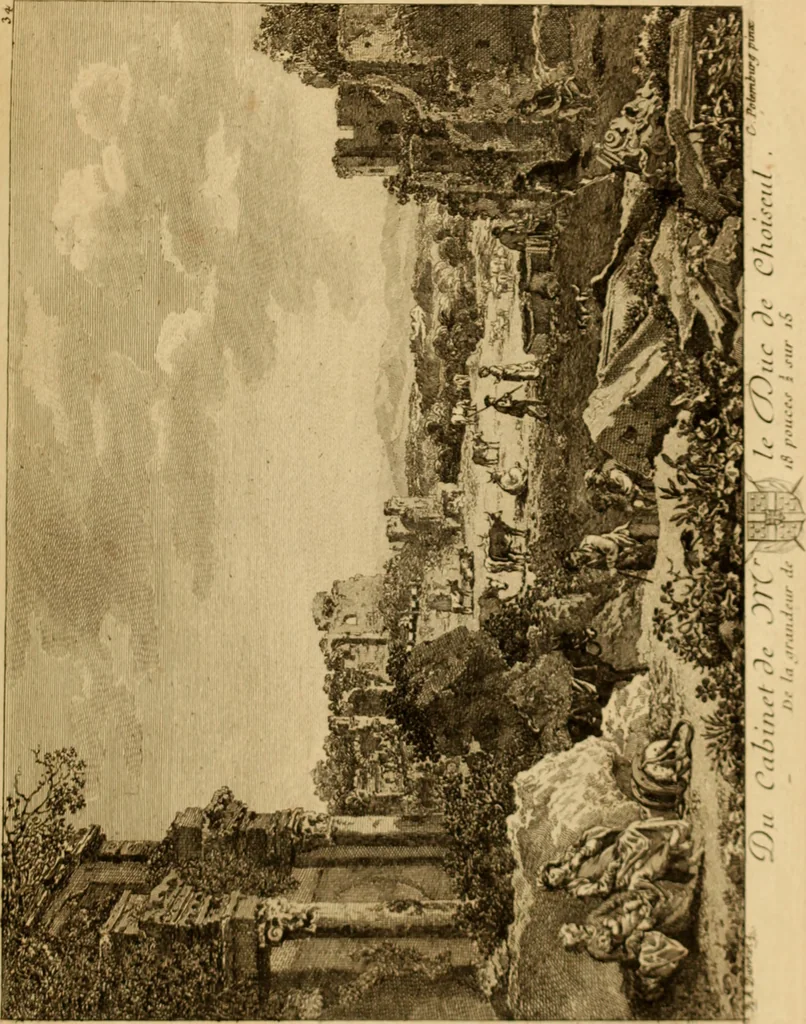 An illustration from Recueil d'estampes gravées d'après les tableaux du cabinet de Monseigneur le duc de Choiseul, 1771, leaf 90