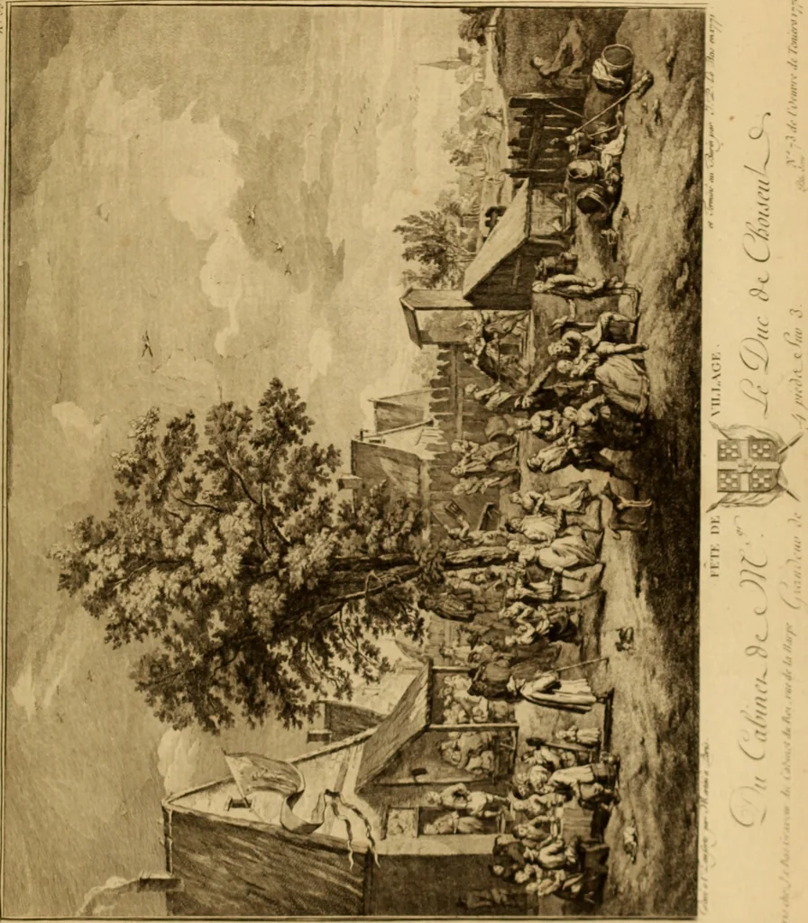 An illustration from Recueil d'estampes gravées d'après les tableaux du cabinet de Monseigneur le duc de Choiseul, 1771, leaf 98