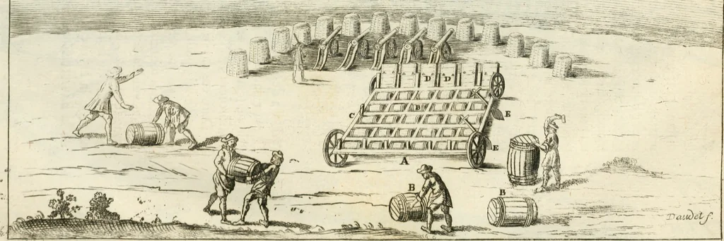 An illustration from Recueil d'ouvrages curieux de mathematique et de mecanique; ou, Description du cabinet de monsieur Grollier de Serviere, 1719, leaf 252