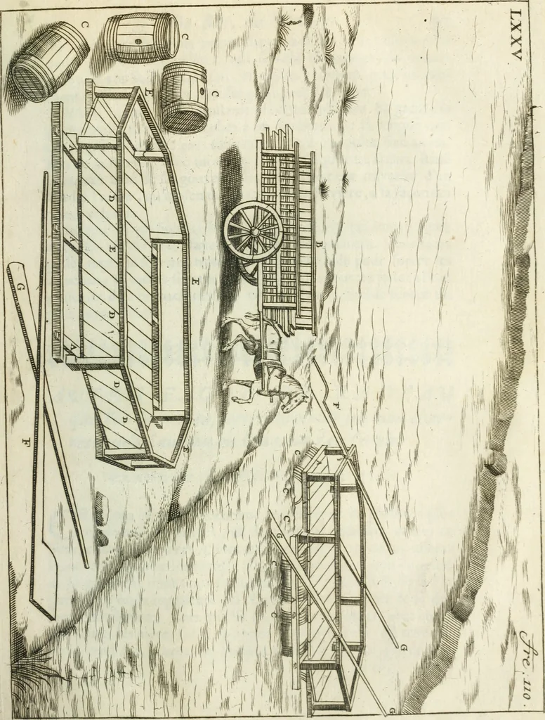 An illustration from Recueil d'ouvrages curieux de mathematique et de mecanique; ou, Description du cabinet de monsieur Grollier de Serviere, 1719, leaf 254