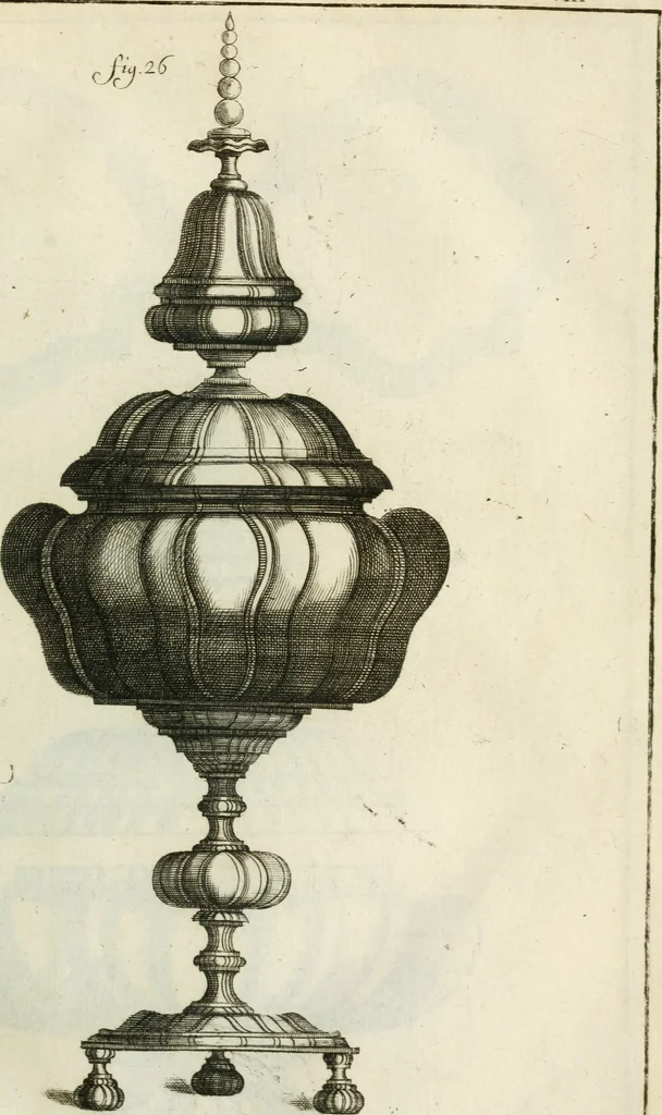 An illustration from Recueil d'ouvrages curieux de mathematique et de mecanique; ou, Description du cabinet de monsieur Grollier de Serviere, 1719, leaf 56