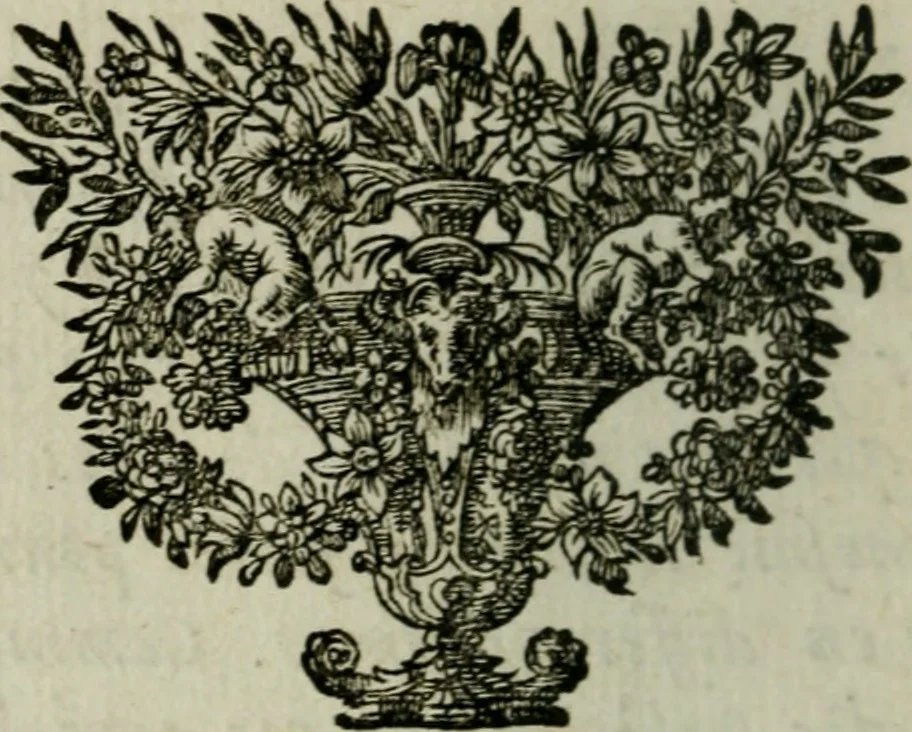 An illustration from Recueïl de descriptions de peintures et d'autres ouvrages faits pour le Roy, 1689, leaf 7