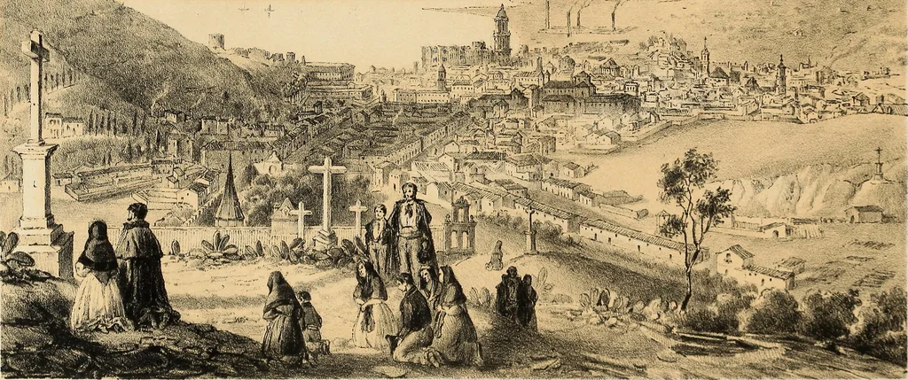 An illustration from Recuerdos y bellezas de España : bajo la real proteccion de ... la reina y el rey ; Obra destinada á dar á conocer sus monumentos y antiguedades en láminas dibujadas del natural y litografiadas por F.J. Parcerisa, 1850, leaf 383