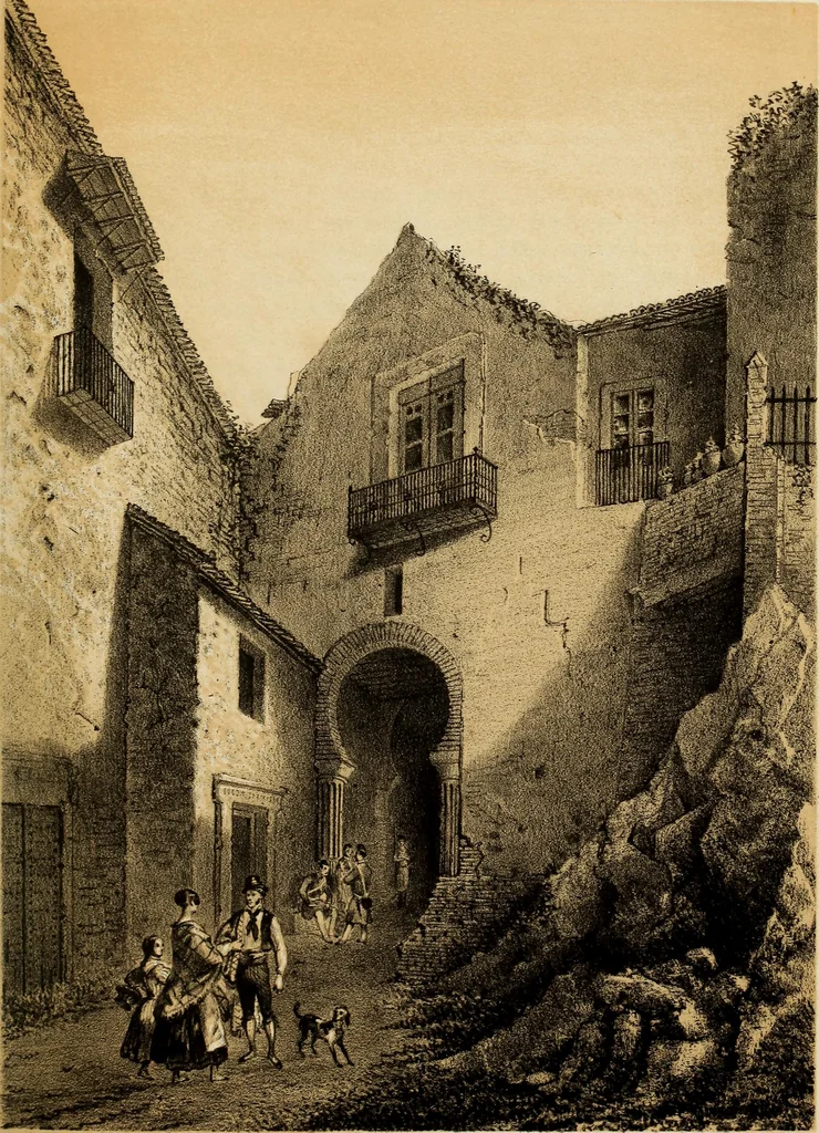 An illustration from Recuerdos y bellezas de España : bajo la real proteccion de ... la reina y el rey ; Obra destinada á dar á conocer sus monumentos y antiguedades en láminas dibujadas del natural y litografiadas por F.J. Parcerisa, 1850, leaf 390