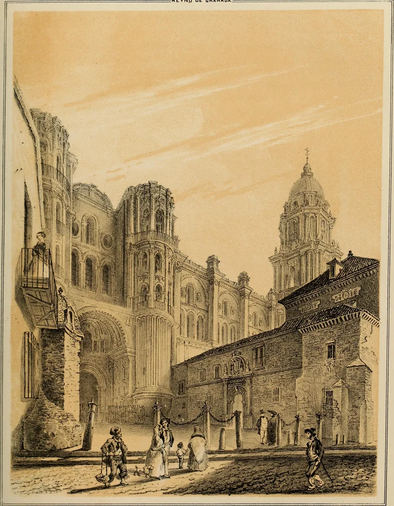An illustration from Recuerdos y bellezas de España : bajo la real proteccion de ... la reina y el rey ; Obra destinada á dar á conocer sus monumentos y antiguedades en láminas dibujadas del natural y litografiadas por F.J. Parcerisa, 1850, leaf 398