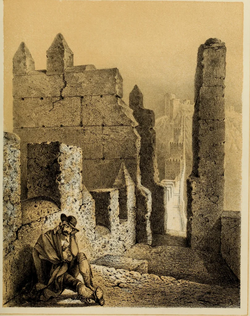 An illustration from Recuerdos y bellezas de España : bajo la real proteccion de ... la reina y el rey ; Obra destinada á dar á conocer sus monumentos y antiguedades en láminas dibujadas del natural y litografiadas por F.J. Parcerisa, 1850, leaf 408