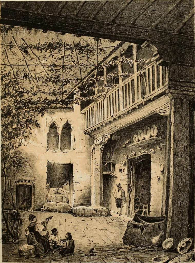 An illustration from Recuerdos y bellezas de España : bajo la real proteccion de ... la reina y el rey ; Obra destinada á dar á conocer sus monumentos y antiguedades en láminas dibujadas del natural y litografiadas por F.J. Parcerisa, 1850, leaf 460