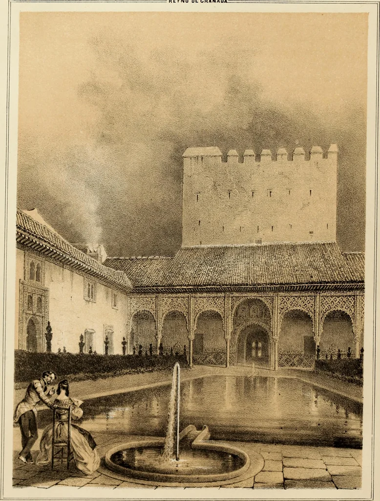 An illustration from Recuerdos y bellezas de España : bajo la real proteccion de ... la reina y el rey ; Obra destinada á dar á conocer sus monumentos y antiguedades en láminas dibujadas del natural y litografiadas por F.J. Parcerisa, 1850, leaf 485