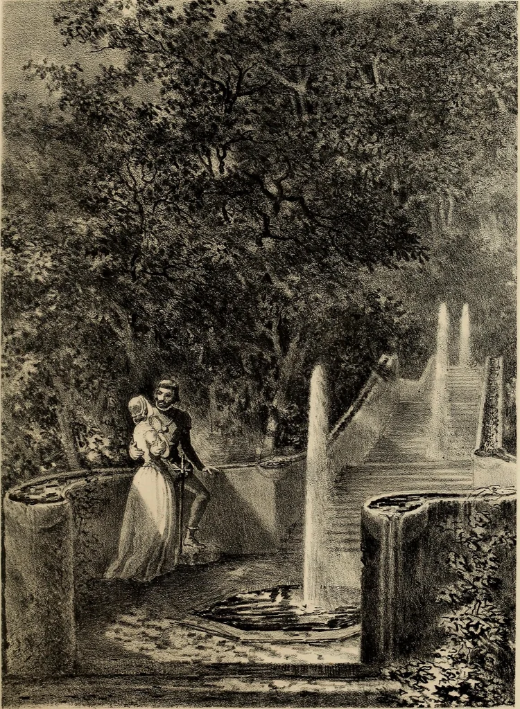 An illustration from Recuerdos y bellezas de España : bajo la real proteccion de ... la reina y el rey ; Obra destinada á dar á conocer sus monumentos y antiguedades en láminas dibujadas del natural y litografiadas por F.J. Parcerisa, 1850, leaf 568