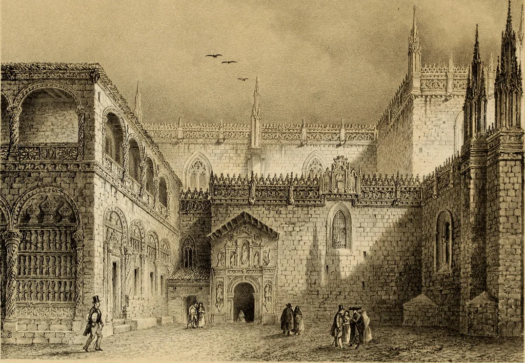 An illustration from Recuerdos y bellezas de España : bajo la real proteccion de ... la reina y el rey ; Obra destinada á dar á conocer sus monumentos y antiguedades en láminas dibujadas del natural y litografiadas por F.J. Parcerisa, 1850, leaf 579