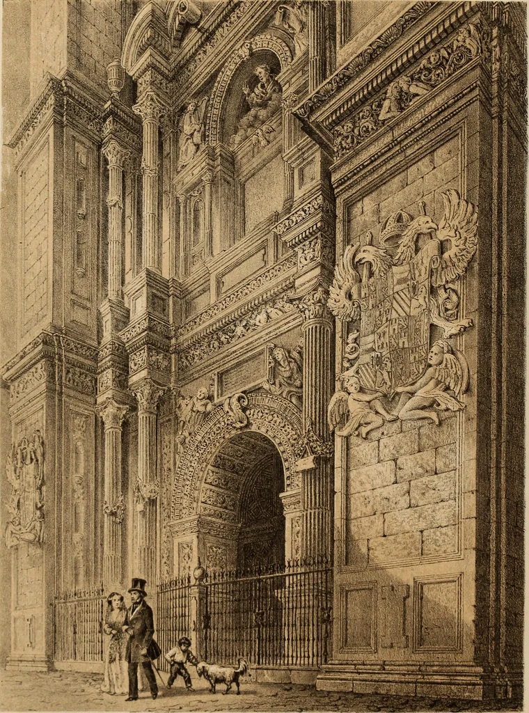 An illustration from Recuerdos y bellezas de España : bajo la real proteccion de ... la reina y el rey ; Obra destinada á dar á conocer sus monumentos y antiguedades en láminas dibujadas del natural y litografiadas por F.J. Parcerisa, 1850, leaf 601