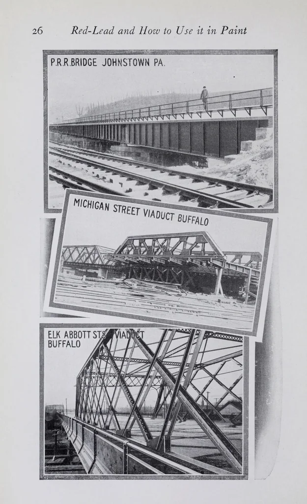 An illustration from Red-lead and how to use it in paint, 1920, leaf 42