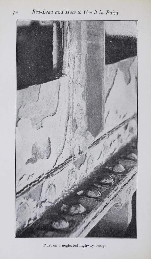 An illustration from Red-lead and how to use it in paint, 1920, leaf 88