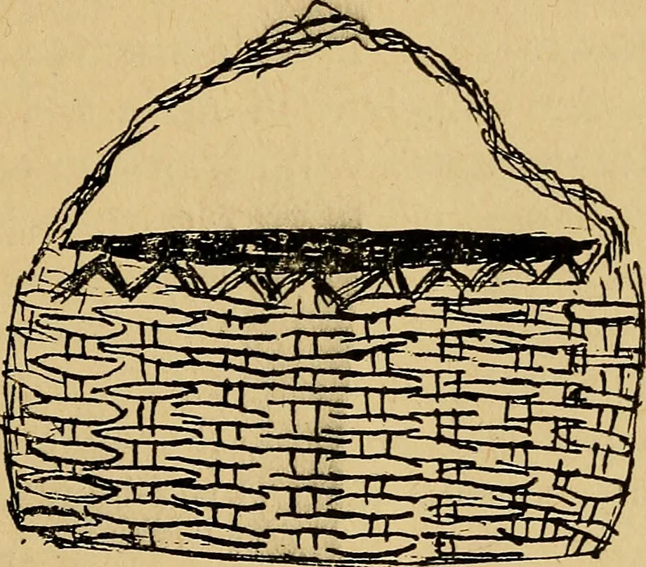 An illustration from Reed and raffia construction work in primary schools; a practical manual especially for primary-kindergarten teachers .., 1904, leaf 20