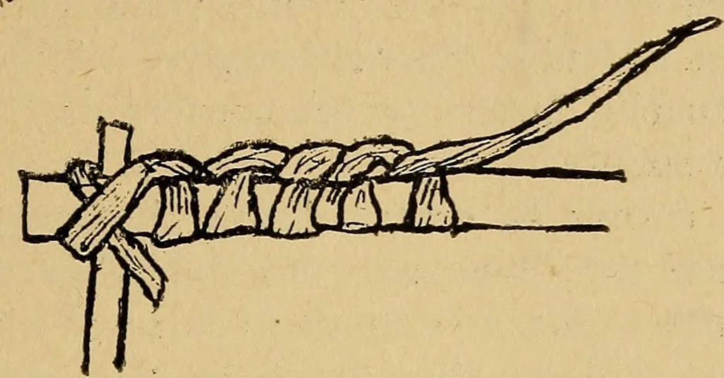 An illustration from Reed and raffia construction work in primary schools; a practical manual especially for primary-kindergarten teachers .., 1904, leaf 22