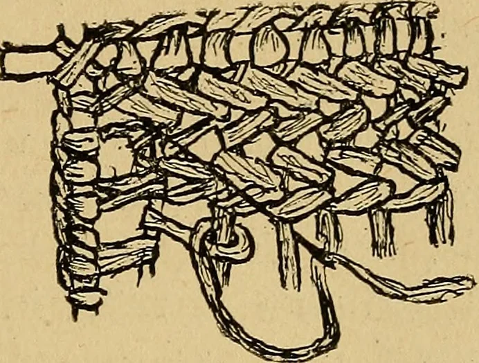 An illustration from Reed and raffia construction work in primary schools; a practical manual especially for primary-kindergarten teachers .., 1904, leaf 26