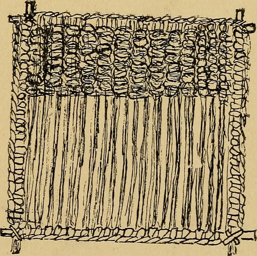 An illustration from Reed and raffia construction work in primary schools; a practical manual especially for primary-kindergarten teachers .., 1904, leaf 26