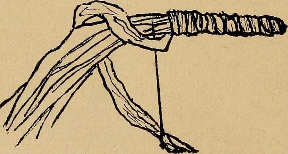 An illustration from Reed and raffia construction work in primary schools; a practical manual especially for primary-kindergarten teachers .., 1904, leaf 31