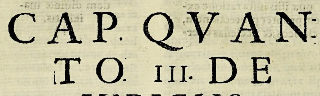 An illustration from Reflectionum canonicarum in secundum decretalium librum. : Quibus non solum difficilia iura in scholis enodantur, verùm & variae resoluuntur quaestiones, tam studiosis, quàm iudicibus & forensium causarum patronis vtiles, & necessariae; simulq[ue] additur quid in cuiusuis casus specie nuperis sit constitutionibus Pontificijs decisum; quidquè regijs schedis ordinatum ad Peruani regni ecclesiasticam, saecularemquè gubernationem. Tomus primus, D. Philippo IV. Hispaniarvm, et Indiarvm regi Catholico, ac potentissimo, ipsiusq[ue], supremo earundem Indiarum consilio. D. E C., 1633, leaf 120