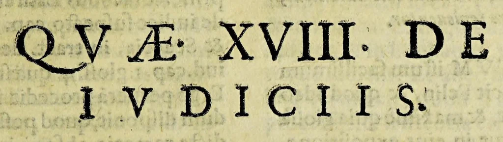 An illustration from Reflectionum canonicarum in secundum decretalium librum. : Quibus non solum difficilia iura in scholis enodantur, verùm & variae resoluuntur quaestiones, tam studiosis, quàm iudicibus & forensium causarum patronis vtiles, & necessariae; simulq[ue] additur quid in cuiusuis casus specie nuperis sit constitutionibus Pontificijs decisum; quidquè regijs schedis ordinatum ad Peruani regni ecclesiasticam, saecularemquè gubernationem. Tomus primus, D. Philippo IV. Hispaniarvm, et Indiarvm regi Catholico, ac potentissimo, ipsiusq[ue], supremo earundem Indiarum consilio. D. E C., 1633, leaf 383