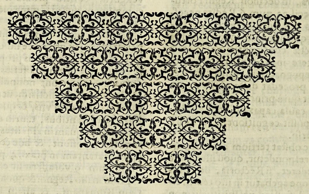 An illustration from Reflectionum canonicarum in secundum decretalium librum. : Quibus non solum difficilia iura in scholis enodantur, verùm & variae resoluuntur quaestiones, tam studiosis, quàm iudicibus & forensium causarum patronis vtiles, & necessariae; simulq[ue] additur quid in cuiusuis casus specie nuperis sit constitutionibus Pontificijs decisum; quidquè regijs schedis ordinatum ad Peruani regni ecclesiasticam, saecularemquè gubernationem. Tomus primus, D. Philippo IV. Hispaniarvm, et Indiarvm regi Catholico, ac potentissimo, ipsiusq[ue], supremo earundem Indiarum consilio. D. E C., 1633, leaf 422