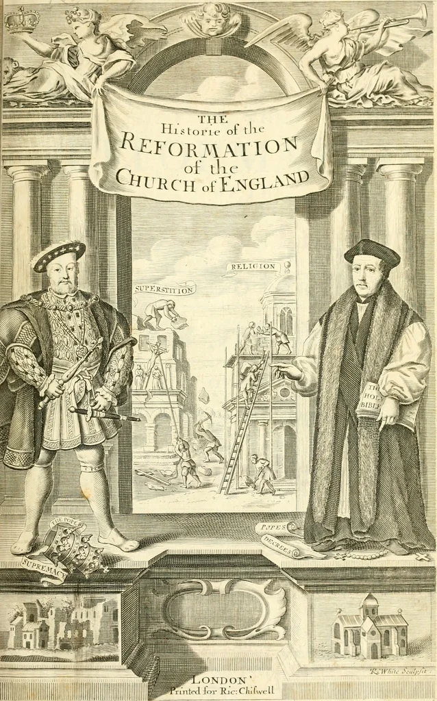 An illustration from The history of the reformation of the Church of England, 1681, leaf 8