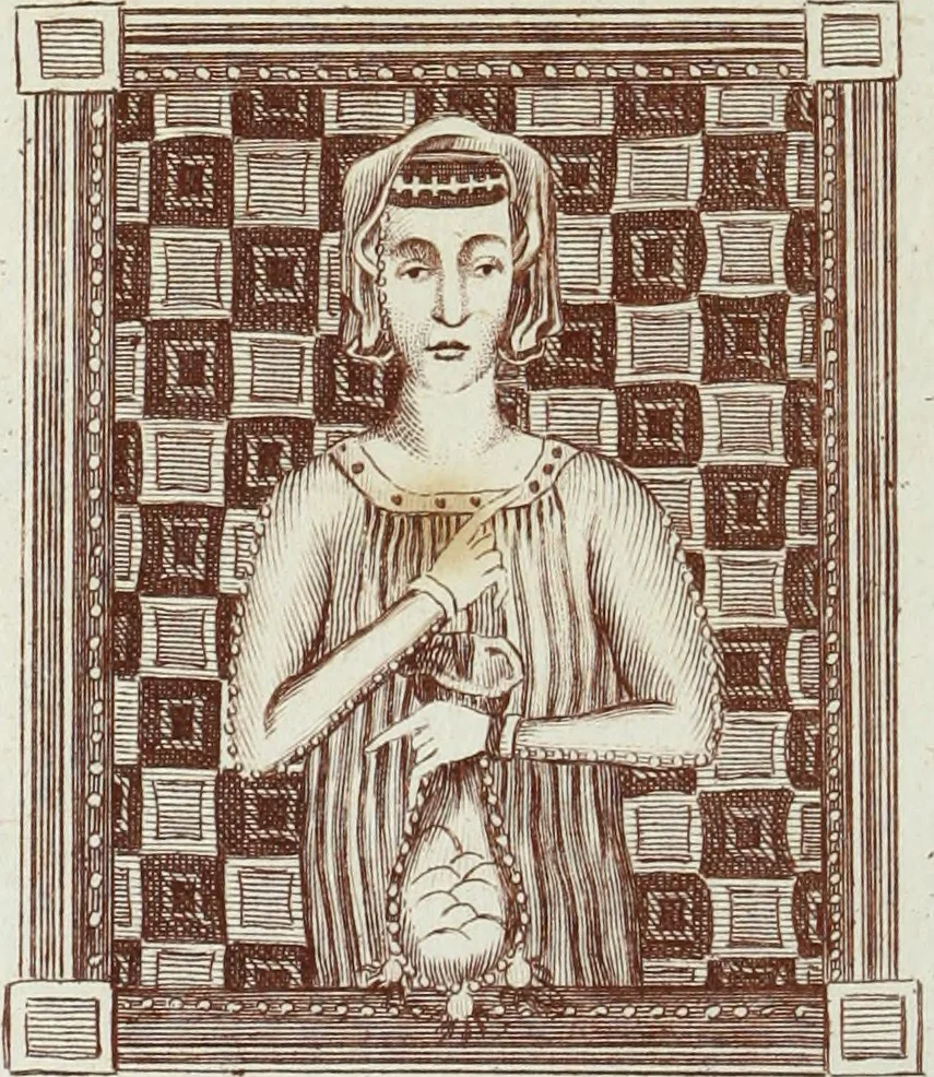 An illustration from The regal and ecclesiastical antiquities of England : containing the representations of all the English monarchs from Edward the Confessor to Henry the Eighth : together with many of the great persons that were eminent under their several reigns : on sixty copper plates, engraved by the author, the whole carefully collected from ancient illuminated manuscripts, 1793, leaf 153