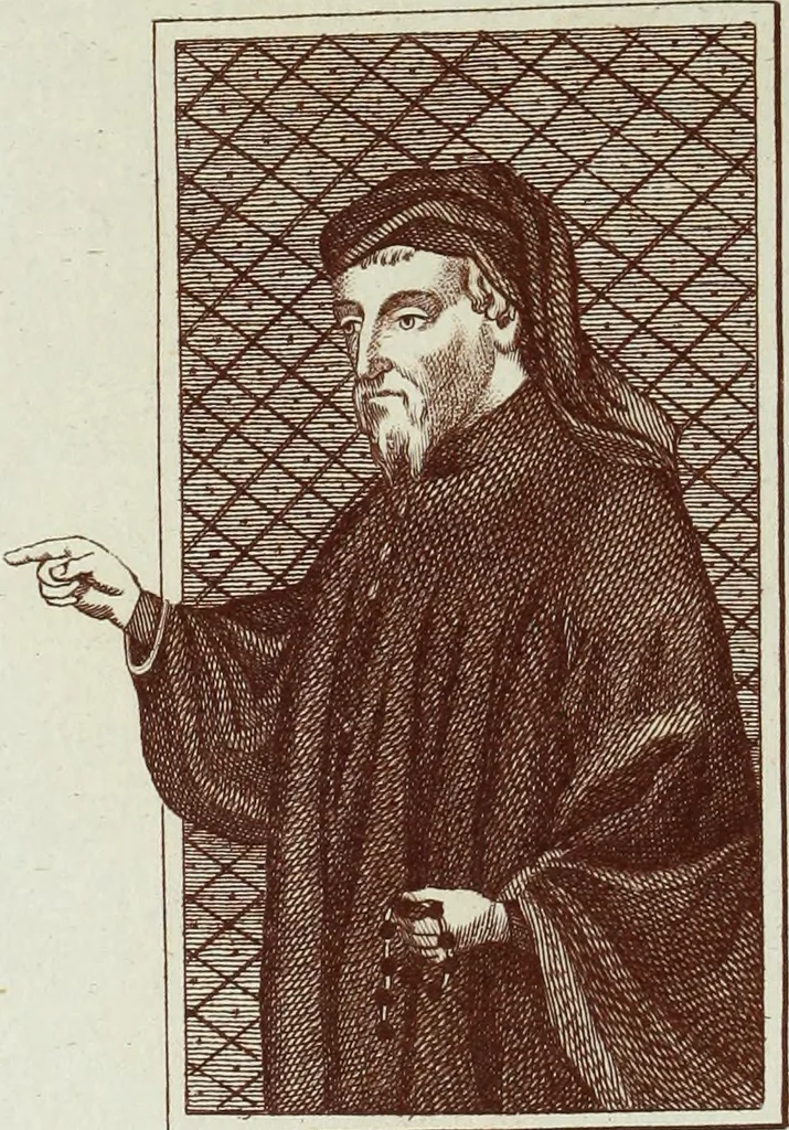 An illustration from The regal and ecclesiastical antiquities of England : containing the representations of all the English monarchs from Edward the Confessor to Henry the Eighth : together with many of the great persons that were eminent under their several reigns : on sixty copper plates, engraved by the author, the whole carefully collected from ancient illuminated manuscripts, 1793, leaf 157
