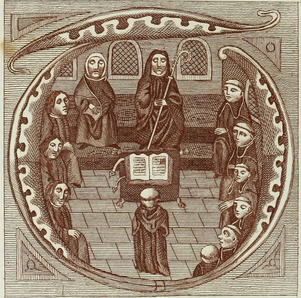 An illustration from The regal and ecclesiastical antiquities of England : containing the representations of all the English monarchs from Edward the Confessor to Henry the Eighth : together with many of the great persons that were eminent under their several reigns : on sixty copper plates, engraved by the author, the whole carefully collected from ancient illuminated manuscripts, 1793, leaf 209