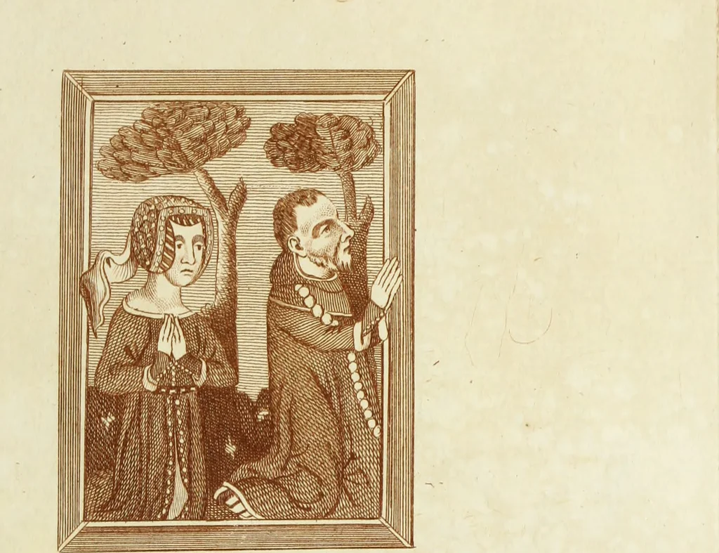 An illustration from The regal and ecclesiastical antiquities of England : containing the representations of all the English monarchs from Edward the Confessor to Henry the Eighth : together with many of the great persons that were eminent under their several reigns : the whole carefully collected from ancient illuminated manuscripts, 1777, leaf 220