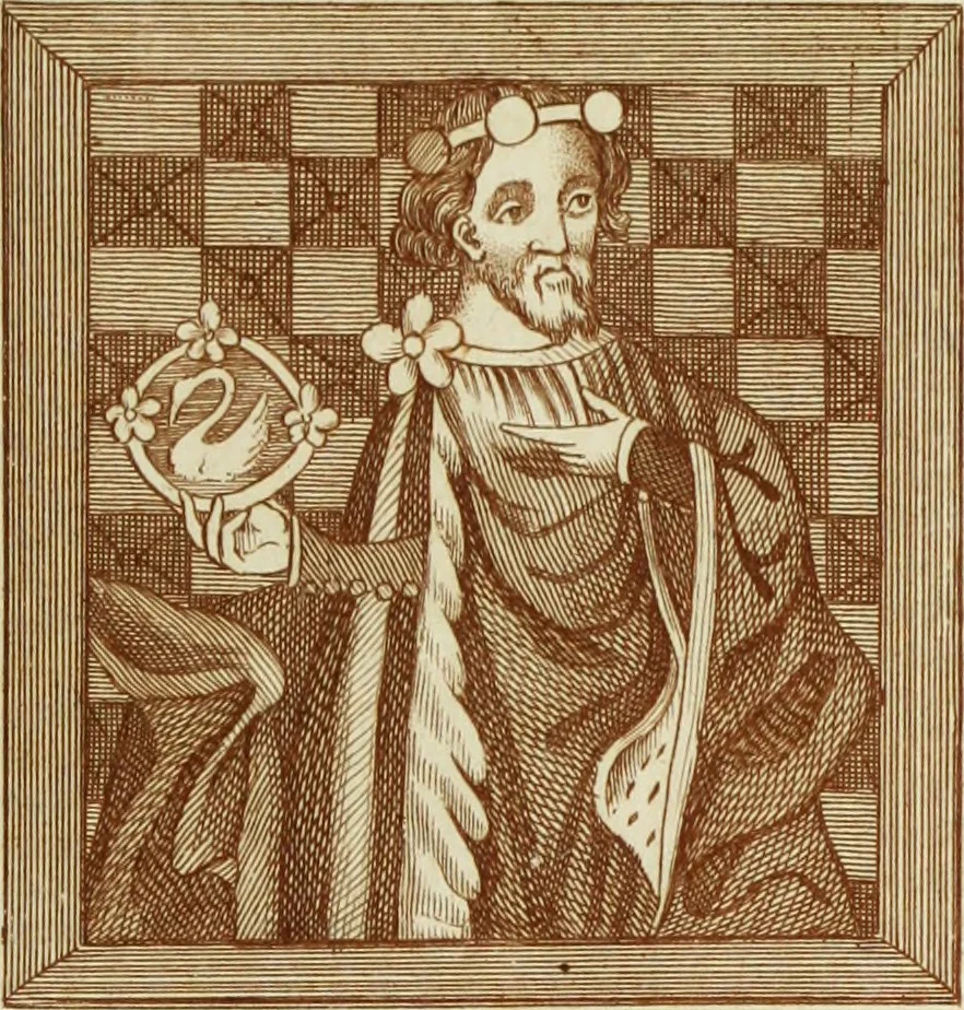 An illustration from The regal and ecclesiastical antiquities of England : containing the representations of all the English monarchs from Edward the Confessor to Henry the Eighth : together with many of the great persons that were eminent under their several reigns : the whole carefully collected from ancient illuminated manuscripts, 1777, leaf 246
