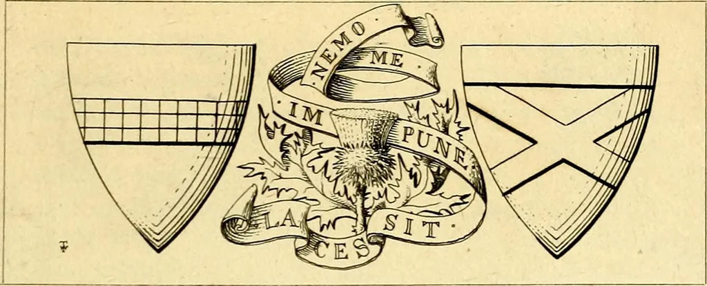 An illustration from Regal heraldry; the armorial insignia of the Kings and Queens of England, from coeval authorities, 1821, leaf 144