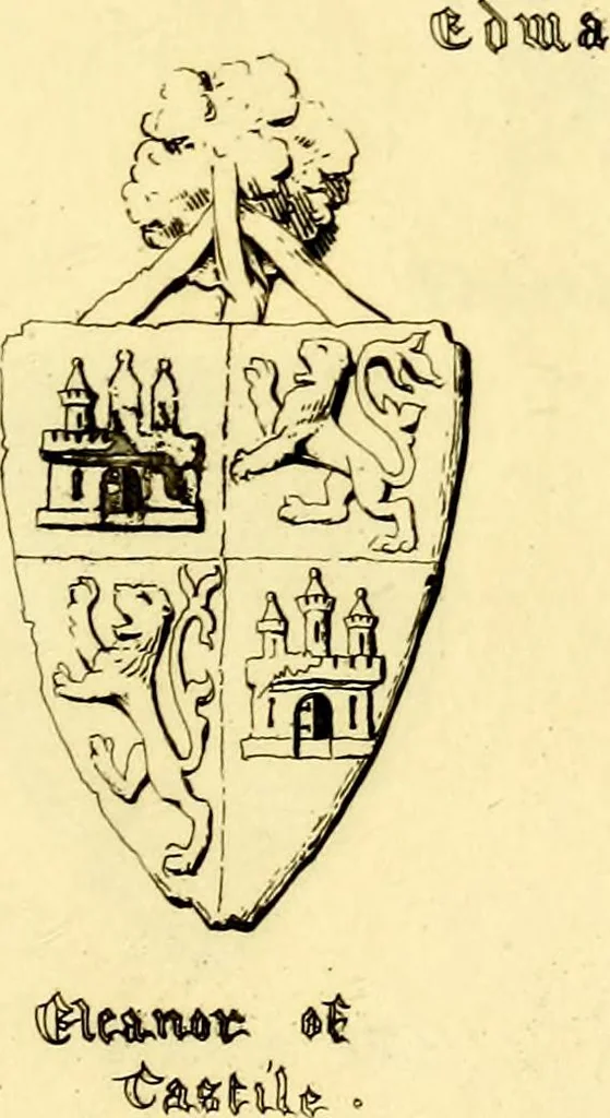 An illustration from Regal heraldry; the armorial insignia of the Kings and Queens of England, from coeval authorities, 1821, leaf 50