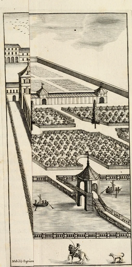An illustration from Regiae villae poetice descriptae : et Regiae Celsitudini Victoris Amadeii II sabaudiae, et montisferrati ducis pedemontii principis, cypri regis, &c., 1711, leaf 158