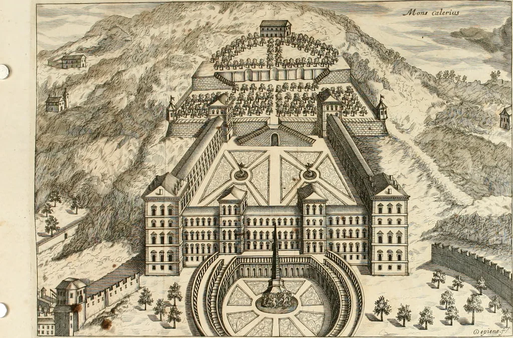 An illustration from Regiae villae poetice descriptae : et Regiae Celsitudini Victoris Amadeii II sabaudiae, et montisferrati ducis pedemontii principis, cypri regis, &c., 1711, leaf 40